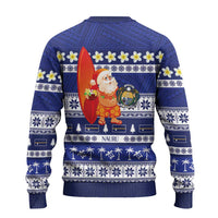 Nauru Christmas Ugly Christmas Sweater Cute Santa Coat Of Arms Merry Xmas LT14 - Polynesian Pride