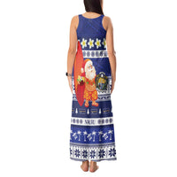 Nauru Christmas Tank Maxi Dress Cute Santa Coat Of Arms Merry Xmas LT14 - Polynesian Pride
