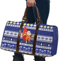 Nauru Christmas Travel Bag Cute Santa Coat Of Arms Merry Xmas LT14 - Polynesian Pride