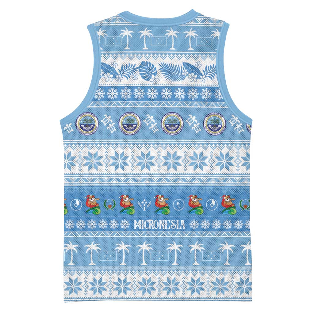 FSM Christmas Basketball Jersey Merry Xmas Federated States of Micronesia LT14 - Polynesian Pride