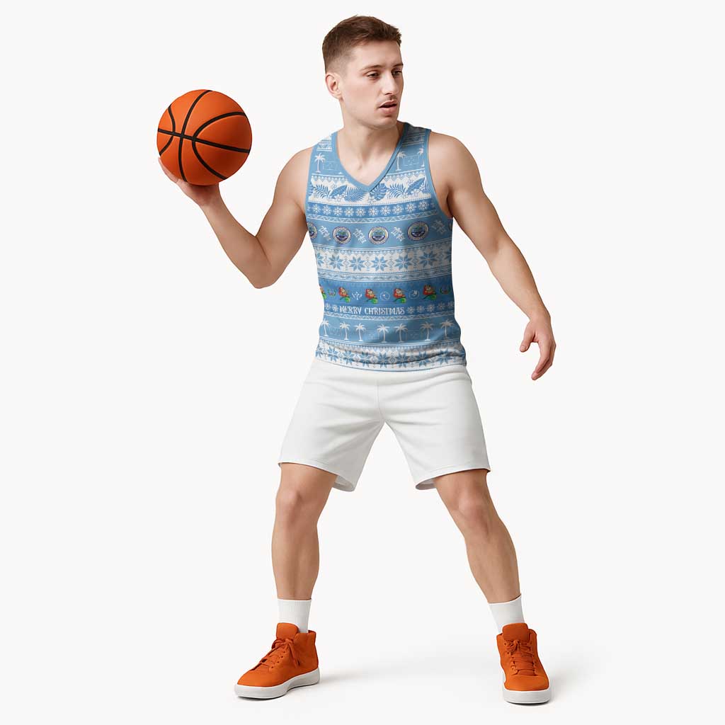 FSM Christmas Basketball Jersey Merry Xmas Federated States of Micronesia LT14 - Polynesian Pride