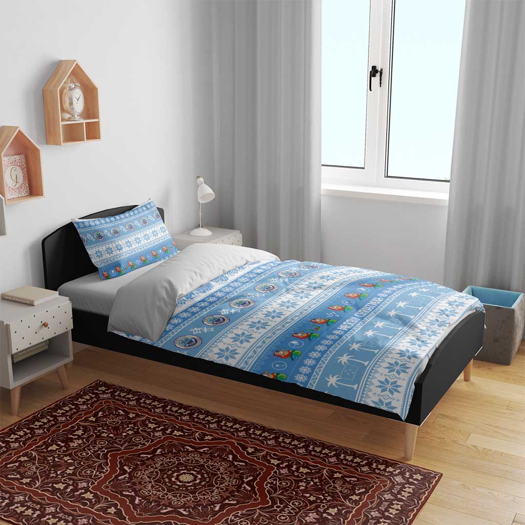 FSM Christmas Bedding Set Merry Xmas Federated States of Micronesia - Polynesian Pride