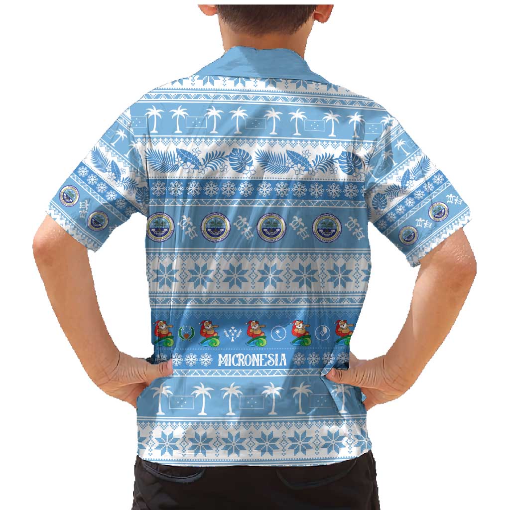 FSM Christmas Family Matching Mermaid Dress and Hawaiian Shirt Merry Xmas Federated States of Micronesia LT14 - Polynesian Pride