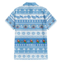 FSM Christmas Family Matching Short Sleeve Bodycon Dress and Hawaiian Shirt Merry Xmas Federated States of Micronesia LT14 - Polynesian Pride
