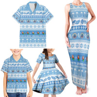 FSM Christmas Family Matching Tank Maxi Dress and Hawaiian Shirt Merry Xmas Federated States of Micronesia LT14 - Polynesian Pride