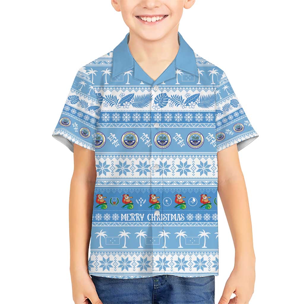 FSM Christmas Hawaiian Shirt Merry Xmas Federated States of Micronesia LT14 - Polynesian Pride