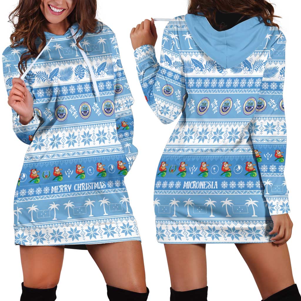 FSM Christmas Hoodie Dress Merry Xmas Federated States of Micronesia LT14 - Polynesian Pride