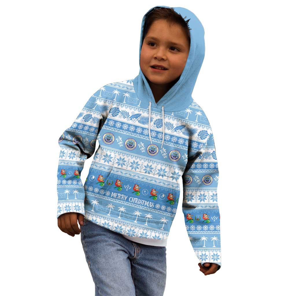 FSM Christmas Kid Hoodie Merry Xmas Federated States of Micronesia LT14 - Polynesian Pride