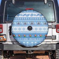 FSM Christmas Spare Tire Cover Merry Xmas Federated States of Micronesia LT14 Blue - Polynesian Pride