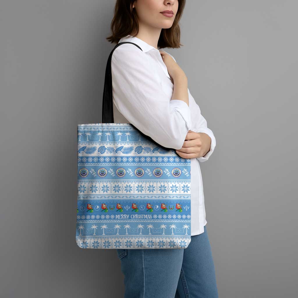 FSM Christmas Tote Bag Merry Xmas Federated States of Micronesia - Polynesian Pride