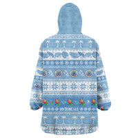FSM Christmas Wearable Blanket Hoodie Merry Xmas Federated States of Micronesia LT14 - Polynesian Pride