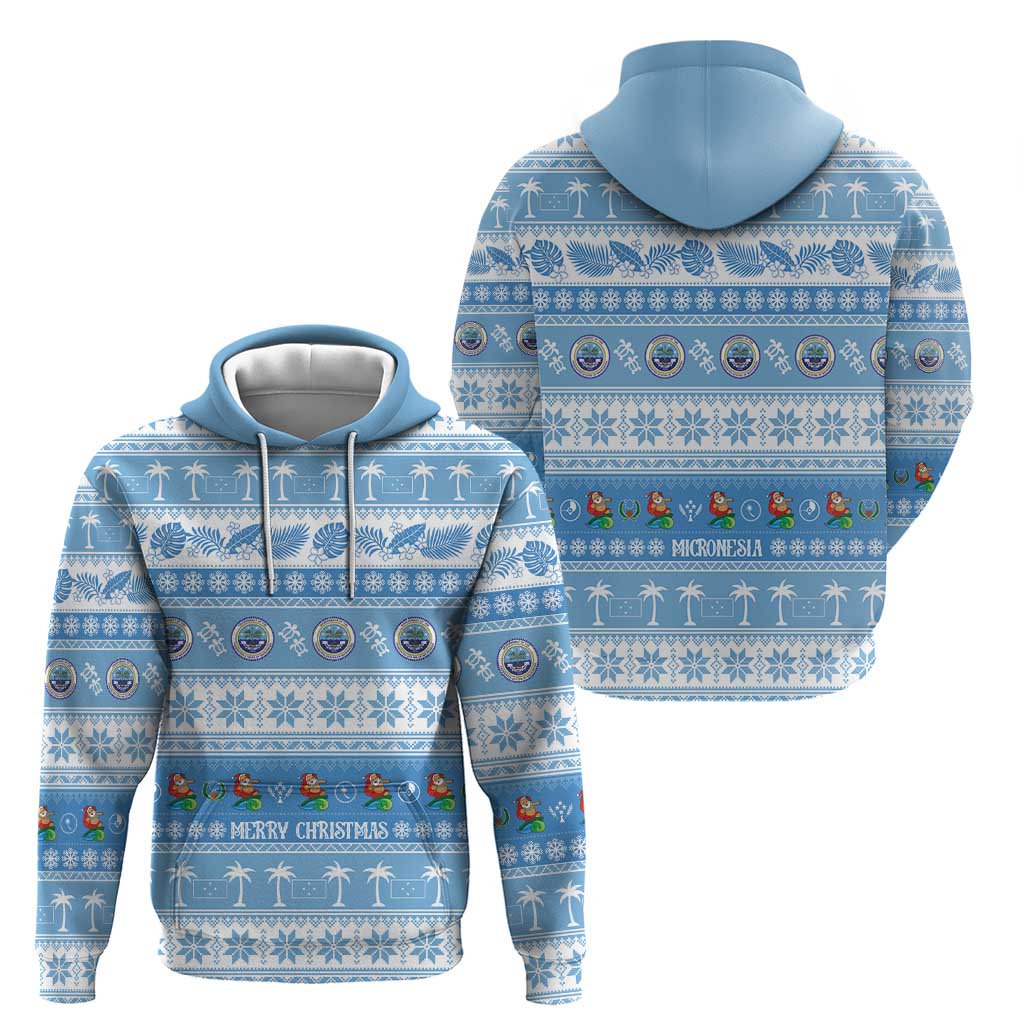 FSM Christmas Zip Hoodie Merry Xmas Federated States of Micronesia LT14 - Polynesian Pride