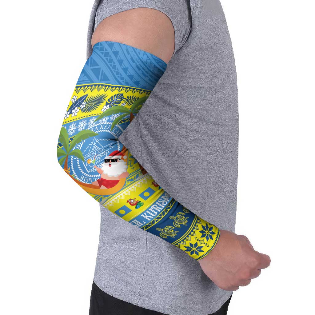 Palau Christmas Arm Sleeves Chilling Santa Ungil Kurismas - Polynesian Pride