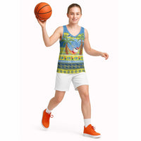 Palau Christmas Basketball Jersey Chilling Santa Ungil Kurismas - Polynesian Pride