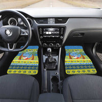 Palau Christmas Car Mats Chilling Santa Ungil Kurismas - Polynesian Pride