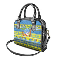 Palau Christmas Shoulder Handbag Chilling Santa Ungil Kurismas LT14 - Polynesian Pride