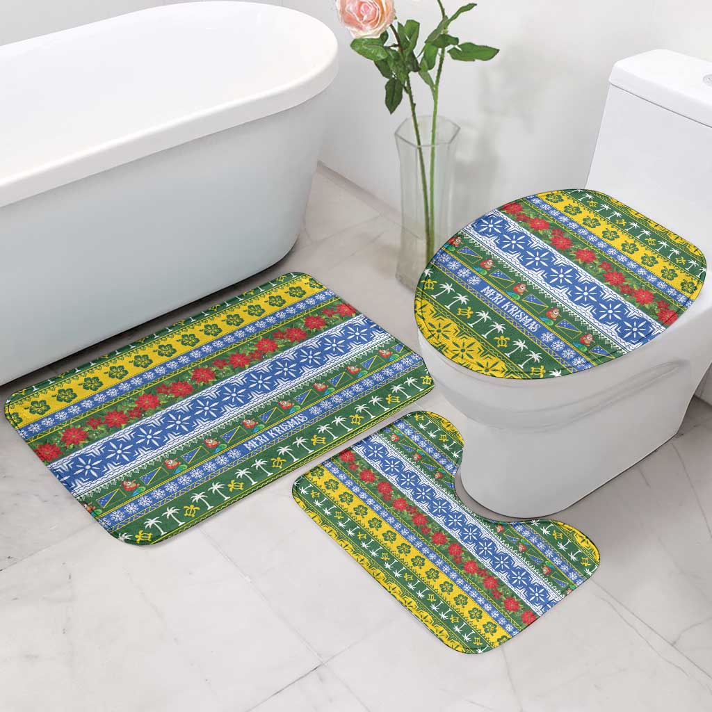 Solomon Islands Christmas Bathroom Set The Solomons Melanesian Meri Krismas - Polynesian Pride