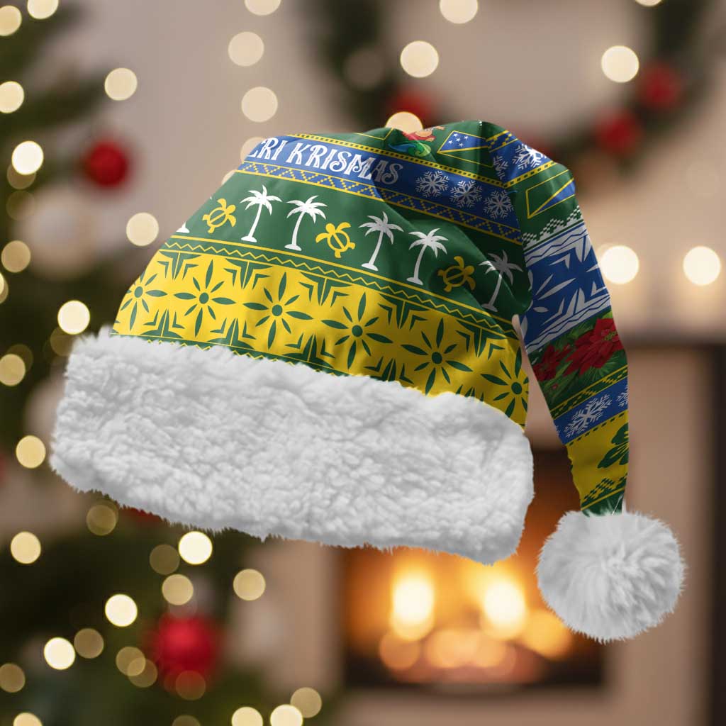 Solomon Islands Christmas Santa Hat The Solomons Melanesian Meri Krismas - Polynesian Pride