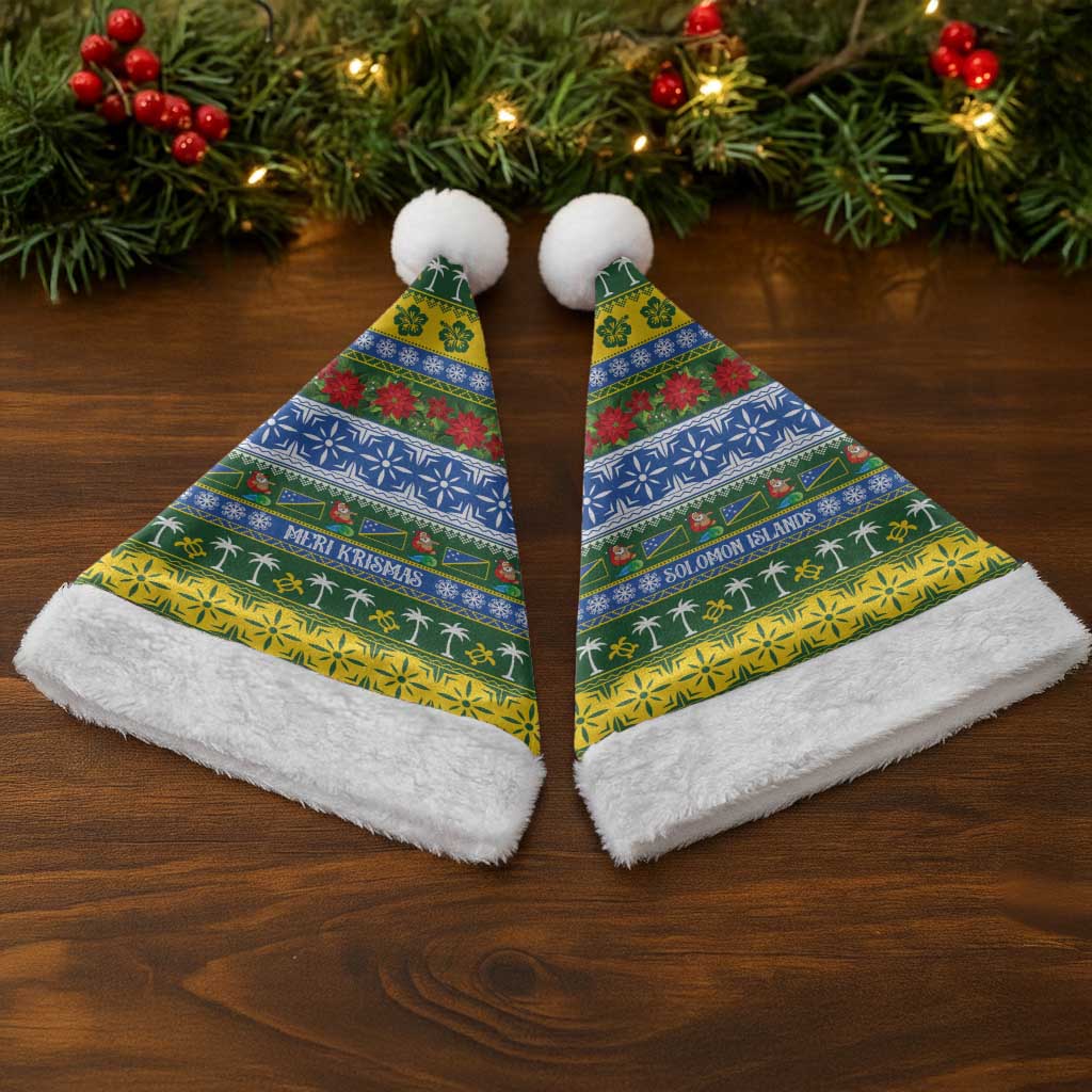 Solomon Islands Christmas Santa Hat The Solomons Melanesian Meri Krismas - Polynesian Pride