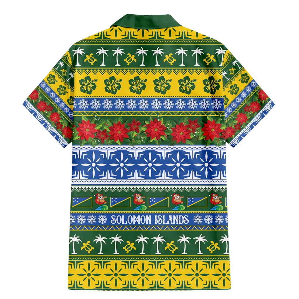 Solomon Islands Christmas Family Matching Mermaid Dress and Hawaiian Shirt The Solomons Melanesian Meri Krismas LT14 - Polynesian Pride