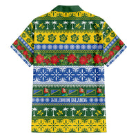 Solomon Islands Christmas Family Matching Off Shoulder Maxi Dress and Hawaiian Shirt The Solomons Melanesian Meri Krismas LT14 - Polynesian Pride