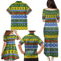 Solomon Islands Christmas Family Matching Puletasi and Hawaiian Shirt The Solomons Melanesian Meri Krismas LT14 - Polynesian Pride