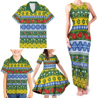Solomon Islands Christmas Family Matching Tank Maxi Dress and Hawaiian Shirt The Solomons Melanesian Meri Krismas LT14 - Polynesian Pride