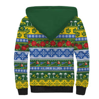 Solomon Islands Christmas Sherpa Hoodie The Solomons Melanesian Meri Krismas LT14 - Polynesian Pride