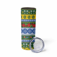 Solomon Islands Christmas Skinny Tumbler The Solomons Melanesian Meri Krismas LT14 - Polynesian Pride
