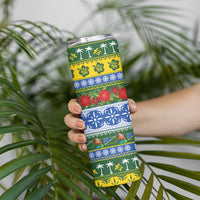 Solomon Islands Christmas Skinny Tumbler The Solomons Melanesian Meri Krismas LT14 - Polynesian Pride