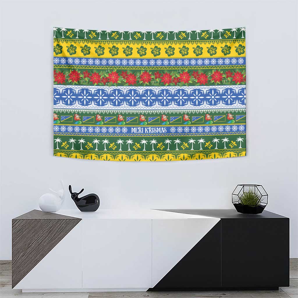 Solomon Islands Christmas Tapestry The Solomons Melanesian Meri Krismas - Polynesian Pride