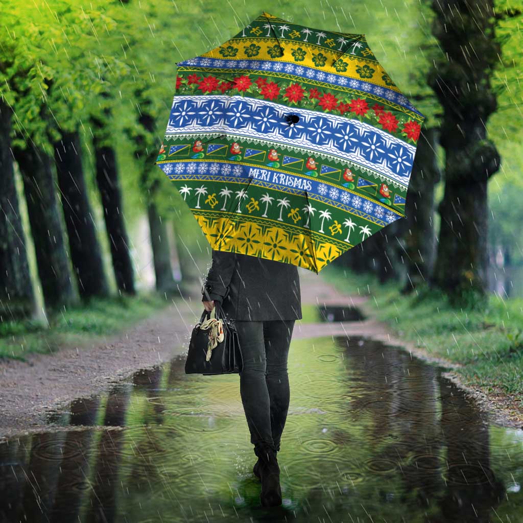 Solomon Islands Christmas Umbrella The Solomons Melanesian Meri Krismas - Polynesian Pride