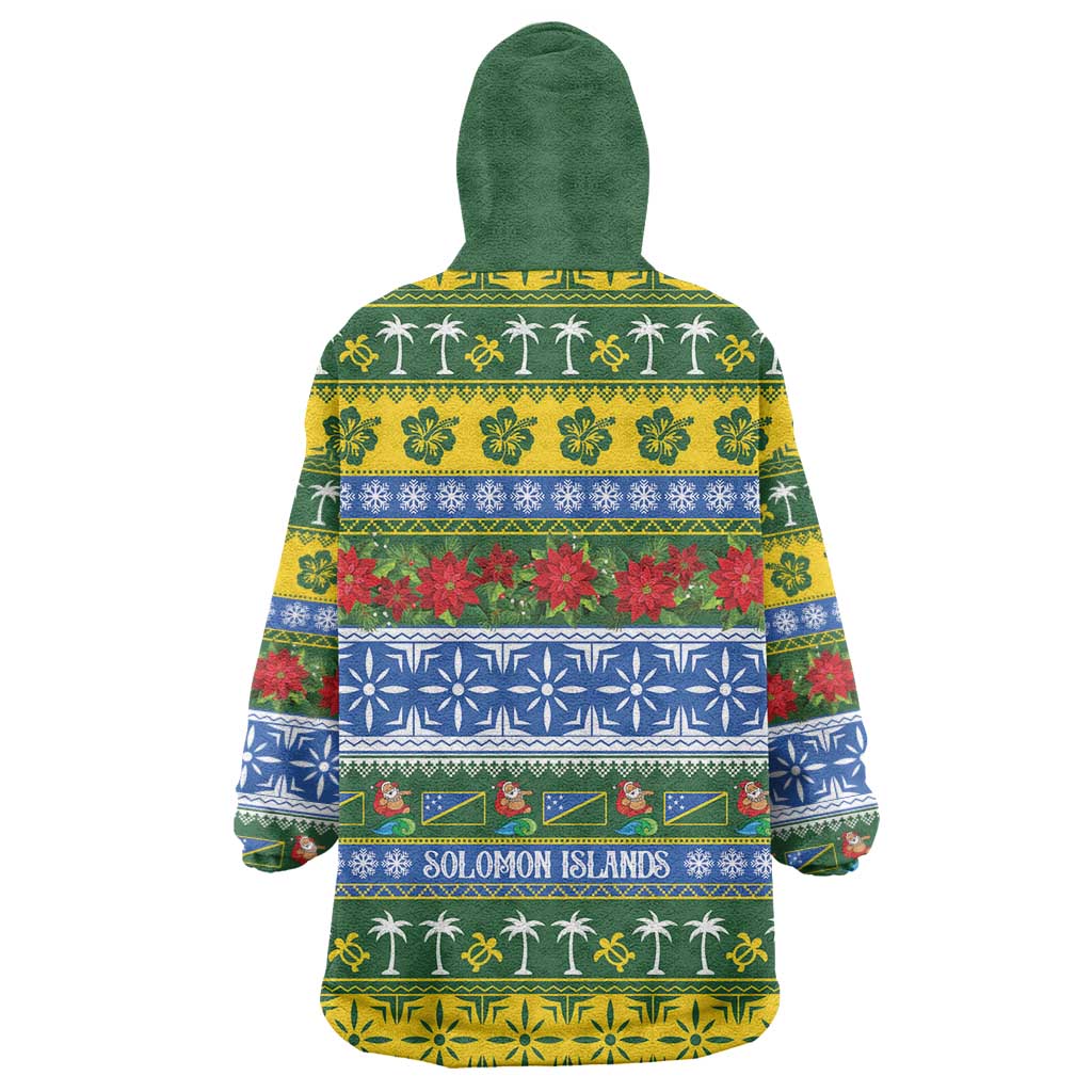 Solomon Islands Christmas Wearable Blanket Hoodie The Solomons Melanesian Meri Krismas LT14 - Polynesian Pride