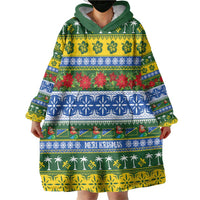 Solomon Islands Christmas Wearable Blanket Hoodie The Solomons Melanesian Meri Krismas LT14 - Polynesian Pride
