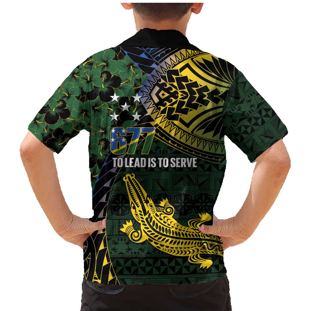 Solomon Islands Family Matching Mermaid Dress and Hawaiian Shirt 677 Proud Crocodile Melanesian Pattern LT14 - Polynesian Pride
