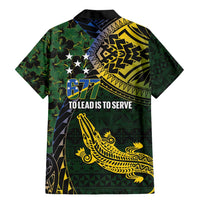 Solomon Islands Family Matching Mermaid Dress and Hawaiian Shirt 677 Proud Crocodile Melanesian Pattern LT14 - Polynesian Pride