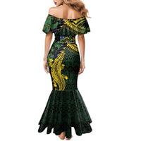 Solomon Islands Family Matching Mermaid Dress and Hawaiian Shirt 677 Proud Crocodile Melanesian Pattern LT14 - Polynesian Pride