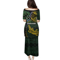 Solomon Islands Family Matching Puletasi and Hawaiian Shirt 677 Proud Crocodile Melanesian Pattern LT14 - Polynesian Pride