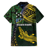 Solomon Islands Family Matching Summer Maxi Dress and Hawaiian Shirt 677 Proud Crocodile Melanesian Pattern LT14 - Polynesian Pride