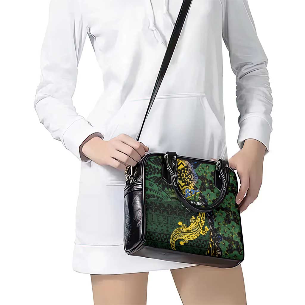 Solomon Islands Shoulder Handbag 677 Proud Crocodile Melanesian Pattern - Polynesian Pride