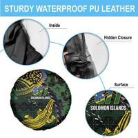Solomon Islands Spare Tire Cover 677 Proud Crocodile Melanesian Pattern LT14 - Polynesian Pride