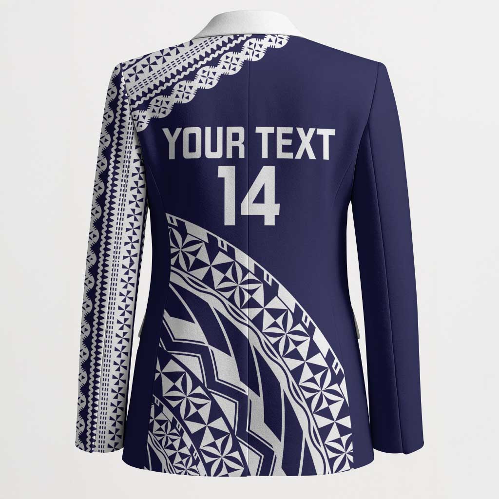 Nadi Fiji 2026 Rugby Custom Blazer Kikau Fijian Tapa Pattern LT14 - Polynesian Pride