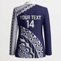 Nadi Fiji 2026 Rugby Custom Blazer Kikau Fijian Tapa Pattern LT14 - Polynesian Pride