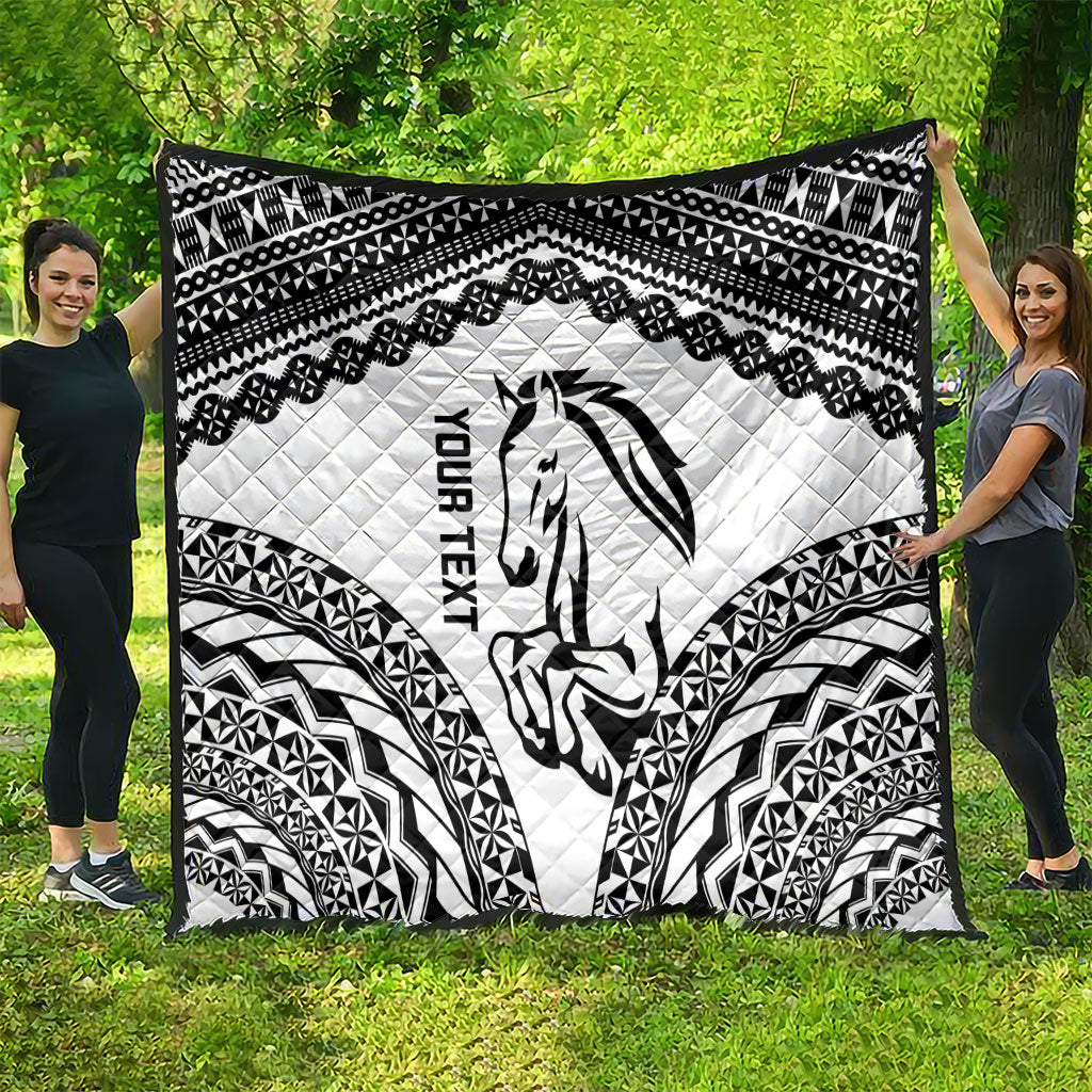 Nadroga Fiji 2026 Rugby Custom Quilt Stallion Fijian Tapa Pattern LT14 - Polynesian Pride