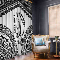 Nadroga Fiji 2026 Rugby Custom Window Curtain Stallion Fijian Tapa Pattern LT14 - Polynesian Pride