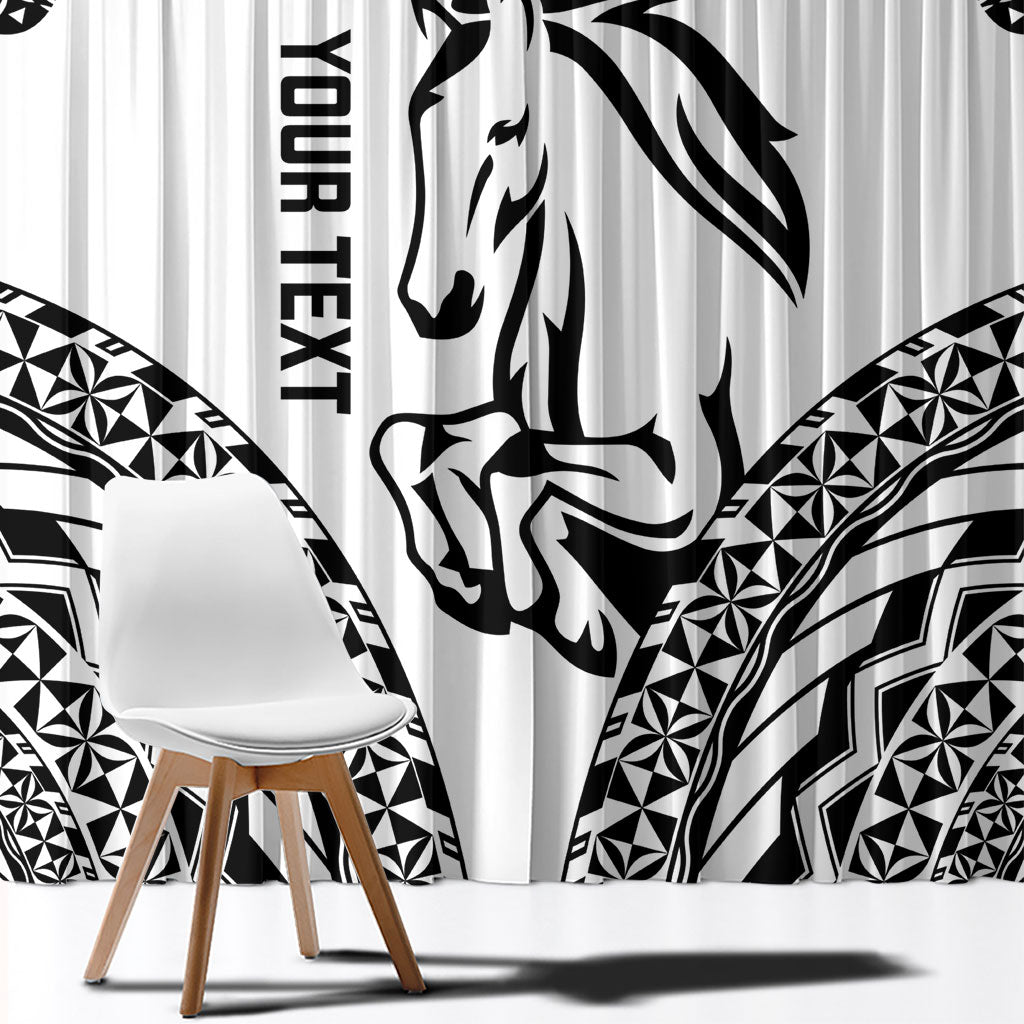 Nadroga Fiji 2026 Rugby Custom Window Curtain Stallion Fijian Tapa Pattern LT14 - Polynesian Pride