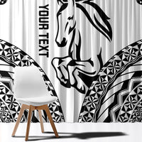 Nadroga Fiji 2026 Rugby Custom Window Curtain Stallion Fijian Tapa Pattern LT14 - Polynesian Pride