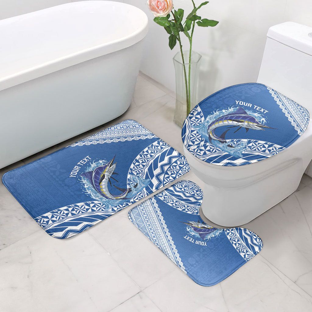 Yasawa Fiji 2026 Rugby Custom Bathroom Set Marlin Fijian Tapa Pattern LT14 - Polynesian Pride