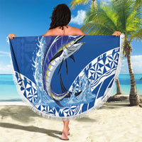 Yasawa Fiji 2026 Rugby Custom Beach Blanket Marlin Fijian Tapa Pattern LT14 - Polynesian Pride