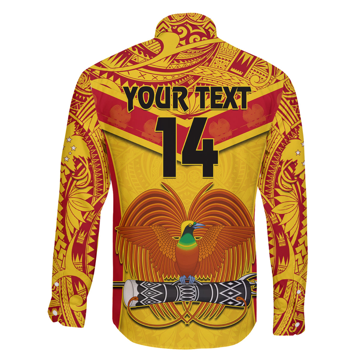 Custom Papua New Guinea Rugby Family Matching Mermaid Dress and Hawaiian Shirt 2023 Go Kumuls Pacific Dynamic Style LT14 - Polynesian Pride